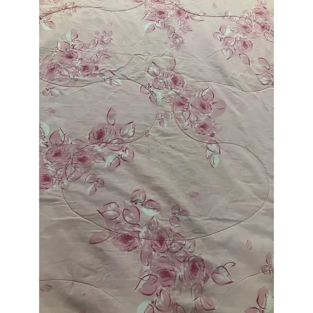 Vintage Y2K Disney Princess Twin Belle Aurora Cinderella Pink Floral Bedding